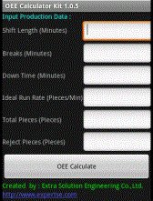 game pic for OEE Calculator Kit